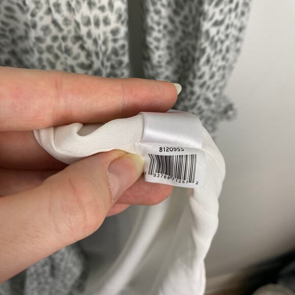 1.STATE X Jaime Shrayber‎ Printed High-Low Dress Smocked Neckline Size Large - Picture 10 of 11